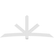 Ekena Millwork Alberta Architectural Grade PVC Gable Bracket, 108"W x 45"H x 4"D x 6"F, 10/12 Pitch GBP108X45X0406ALB00 - alternate 3
